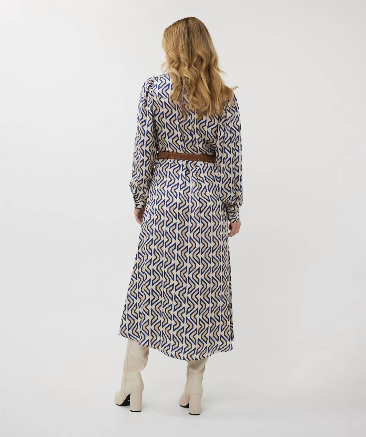 Esqualo - Utopia Graphic long dress