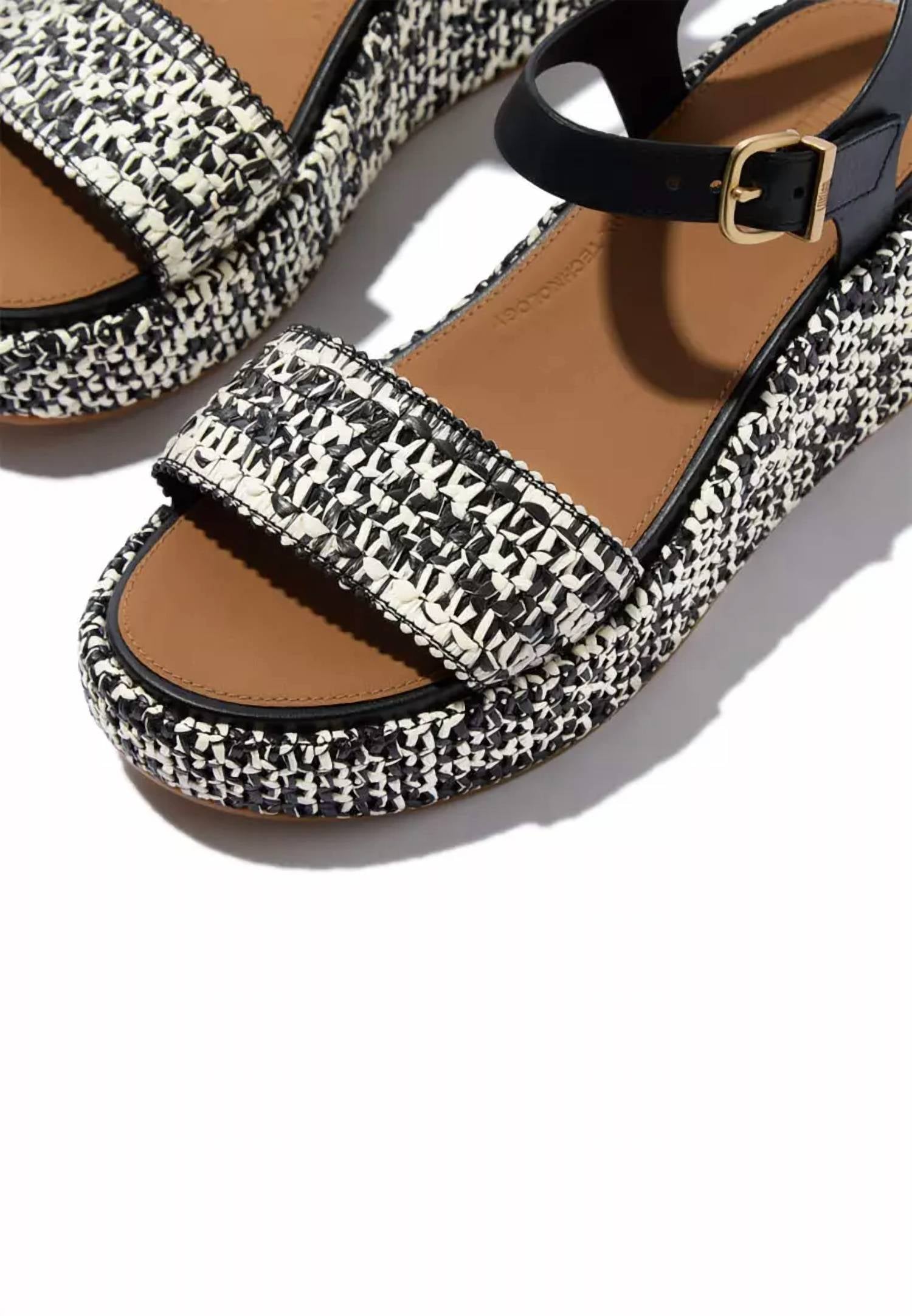 Fitflop - Women's Platforms Woven Wedge Ankle-strap Sandals