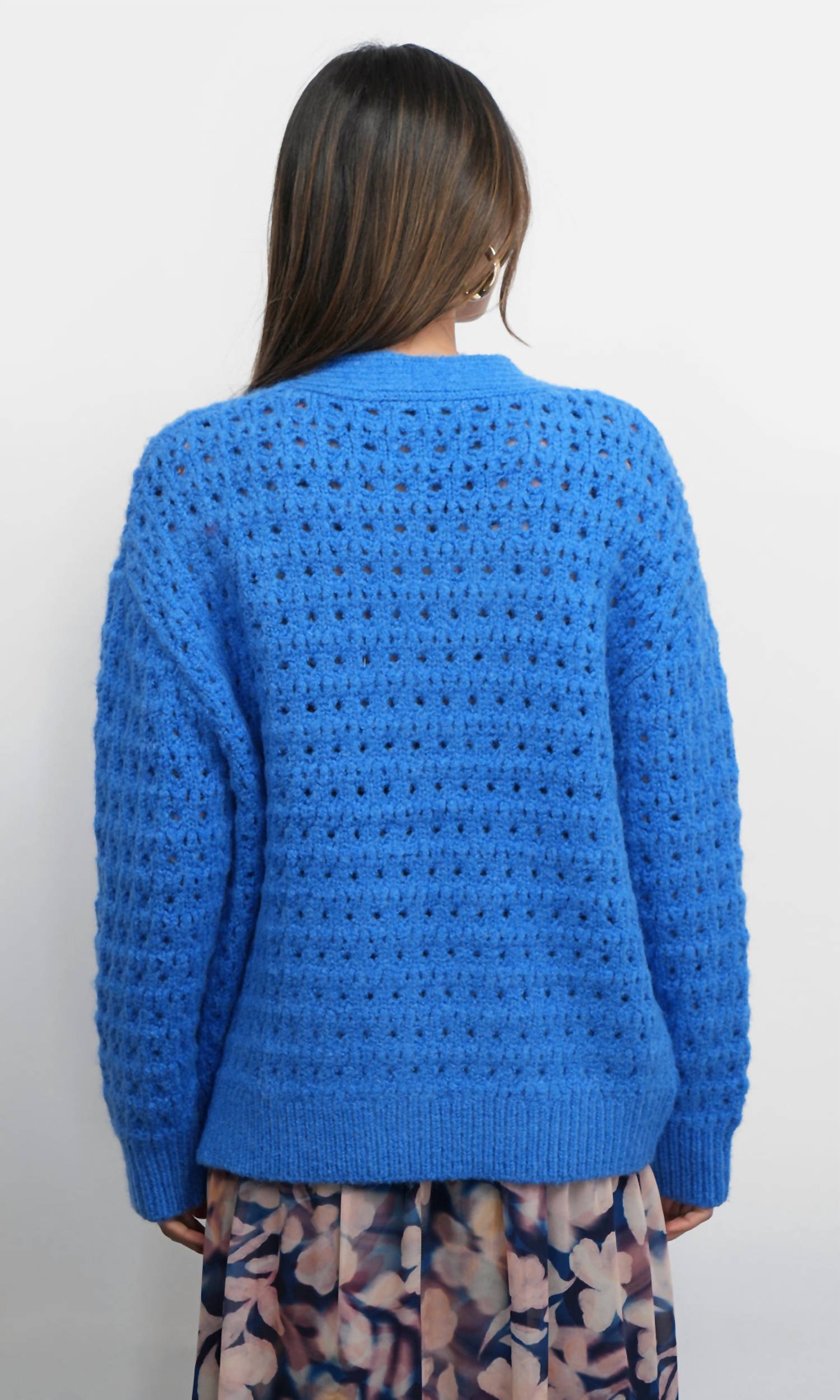 Greylin - Hudson Oversized Crochet Knit Cardigan