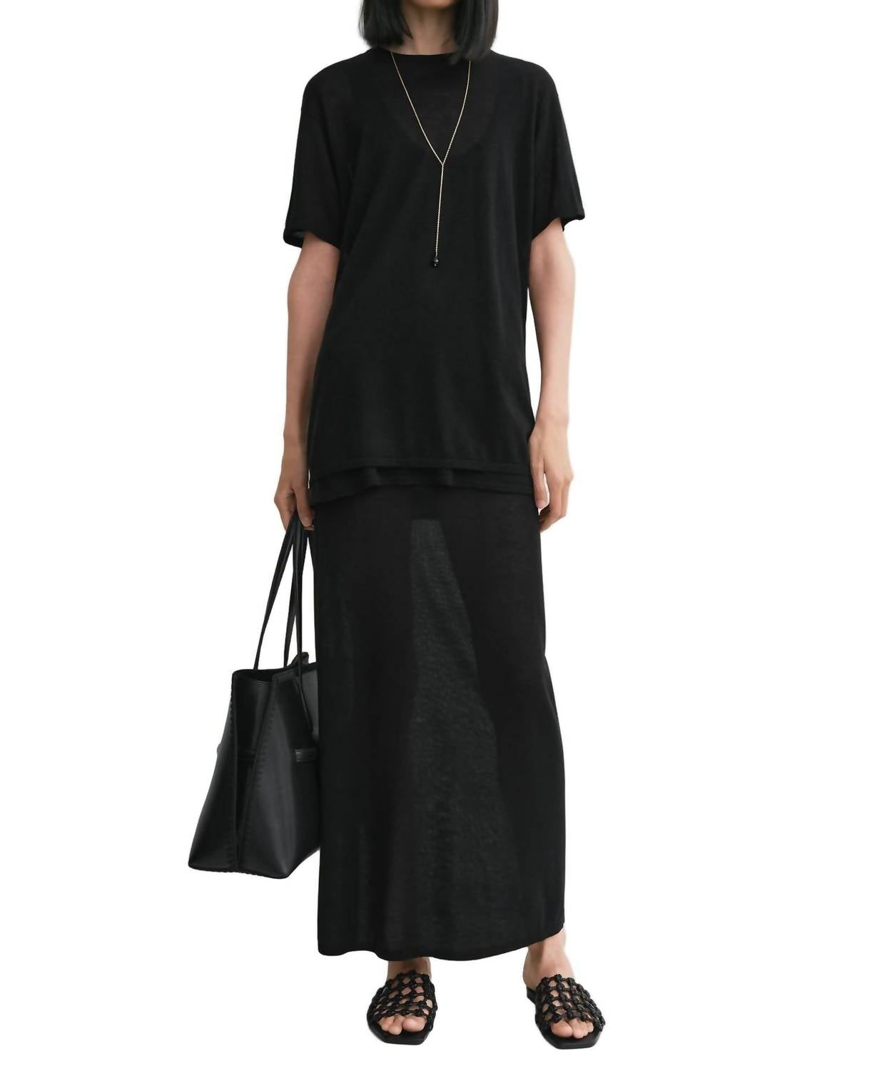 Toteme - Knit Oversized Tee