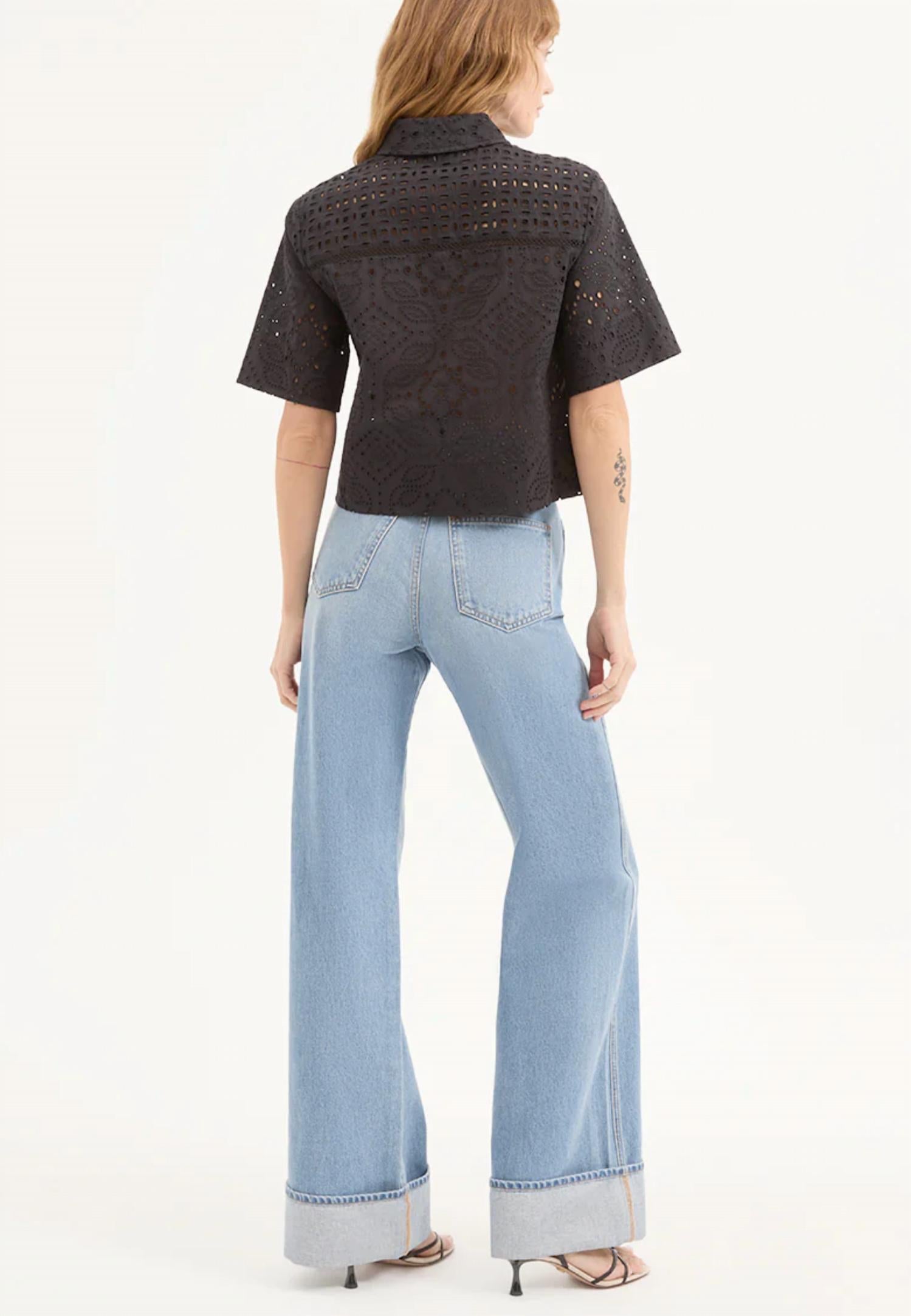 Veronica Beard - Spruce Eyelet Top