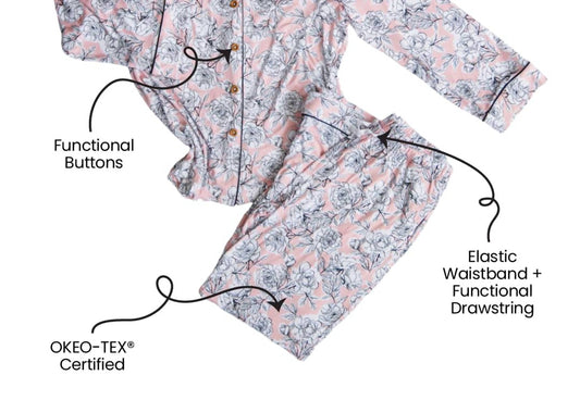 Laree + Co. - Allie Floral Bamboo Luxe Lounge Set