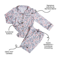 Laree + Co. - Allie Floral Bamboo Luxe Lounge Set