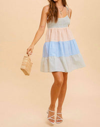Hem & Thread - Brynn Tiered Seersucker Dress