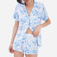 Stripe & Stare - Soft TENCEL™ Modal Short Paisley Pajama Set