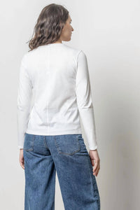 Lilla P - Rolled Edge V-neck Tee
