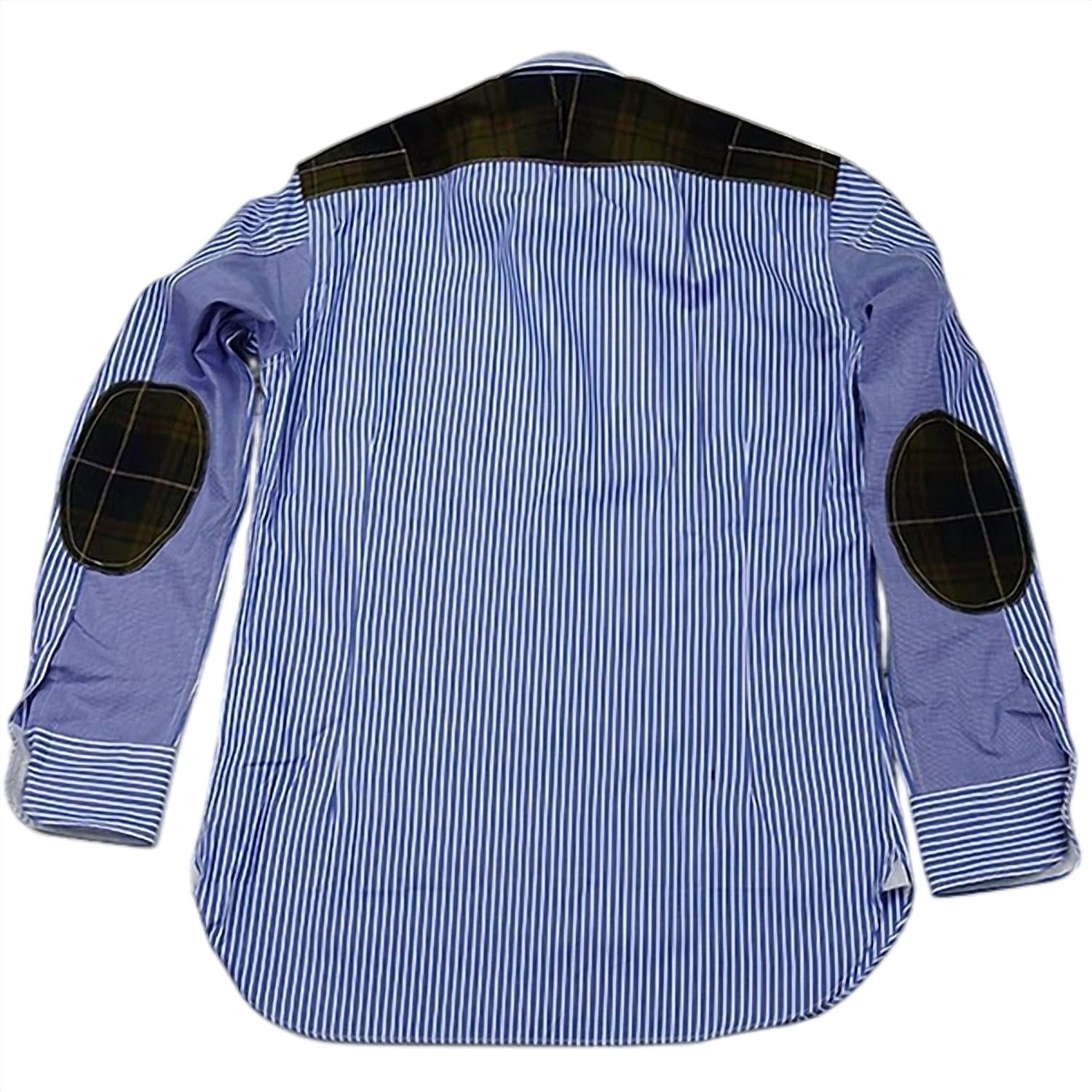 Junya Watanabe - Men's Stripe Yoke Elow Botton Up Shirt