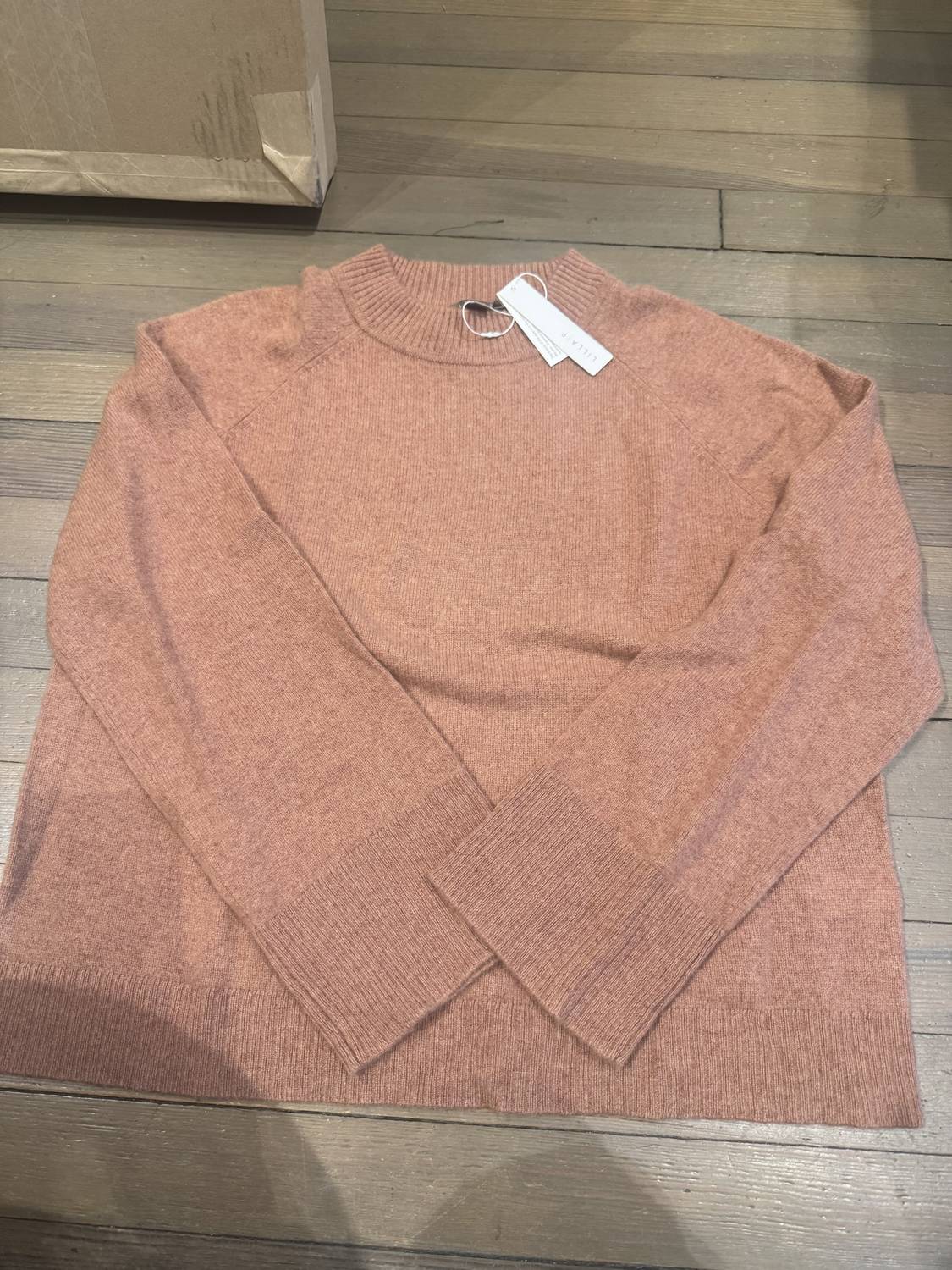 Lilla P - Women's Easy Mock Neck Sweater