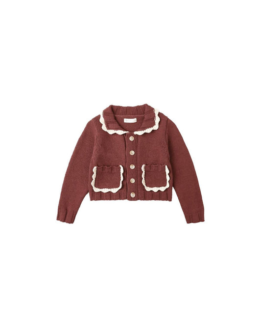Rylee + Cru - Girls' Collared Cardigan