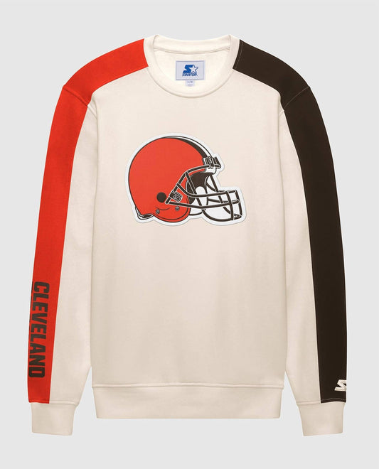 Starter - Men's Cleveland Browns Team Crew Long Sleeve Shirt