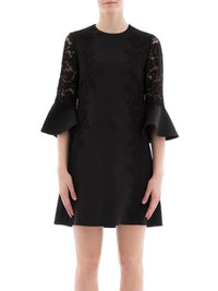 Valentino - Lace Round Neck Dress
