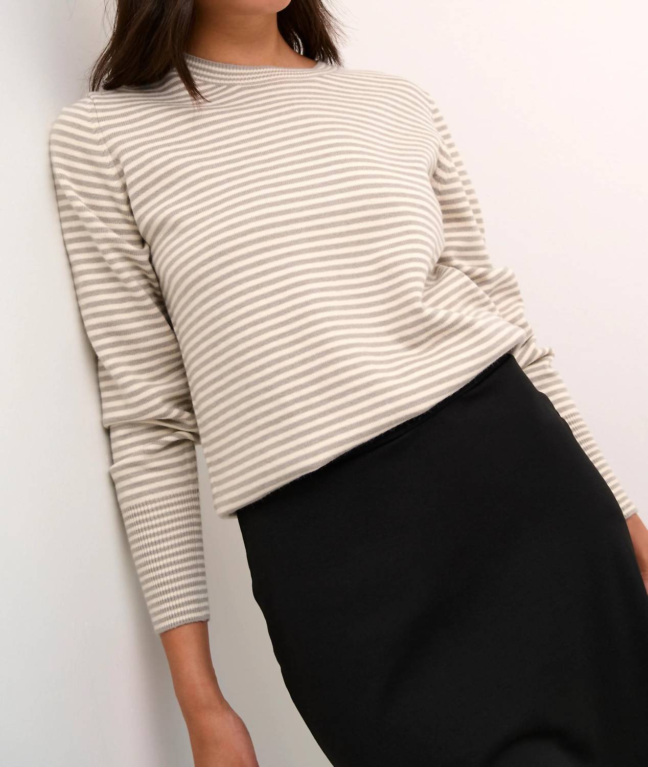 Kaffe - Kanala Round Neck Tight Knit Pullover