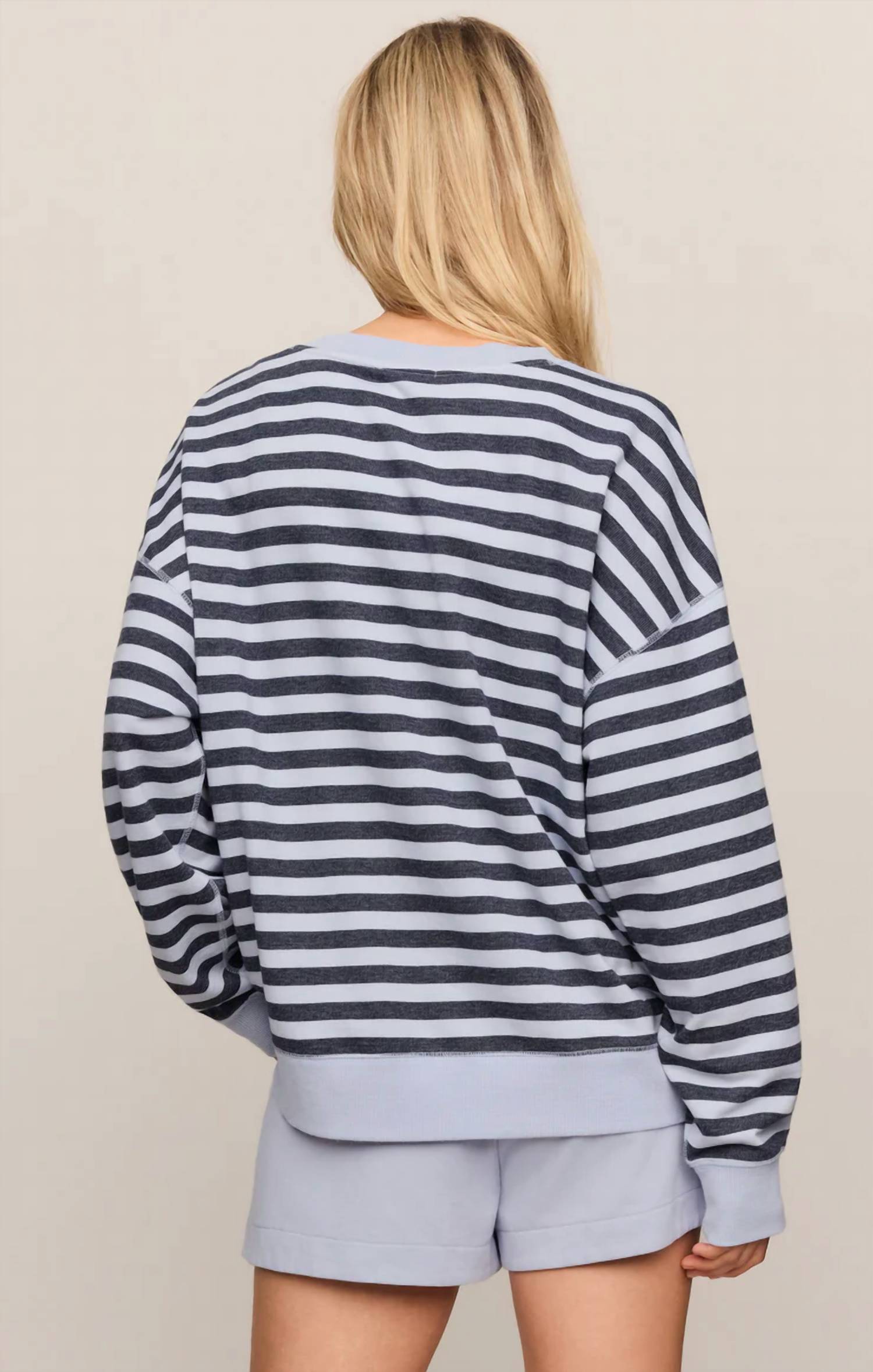 Z Supply - Everyday French Terry Striped Crew Sweater
