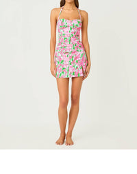 Lilly Pulitzer Flamenco Tankini Top in putting green hannah - women's swimwear - alternate view