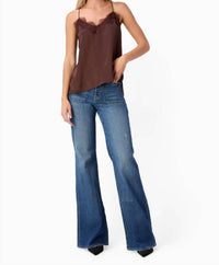 Cami NYC Racer Charmeuse Cami in sable - women's shirt - alternate view