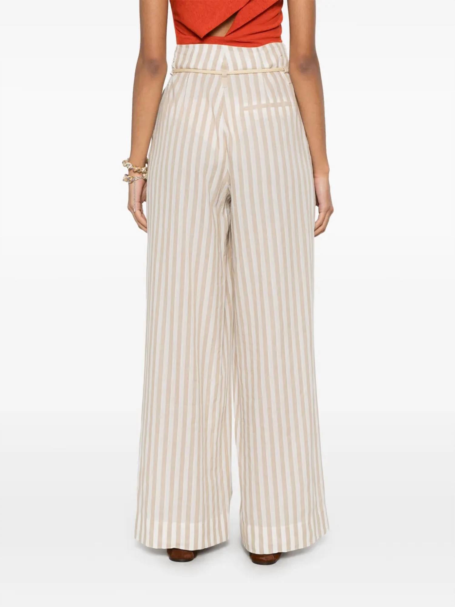 Nanushka - High Waist Pants With Belt