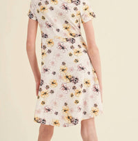 Heart And Arrow - Girls' Ruched Front Floral Dress