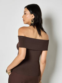 Apricot - Cali Off The Shoulder Knit Top