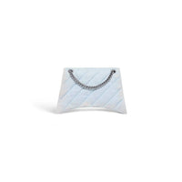 Balenciaga - Women's Quilted Denim Crush Chain Bag