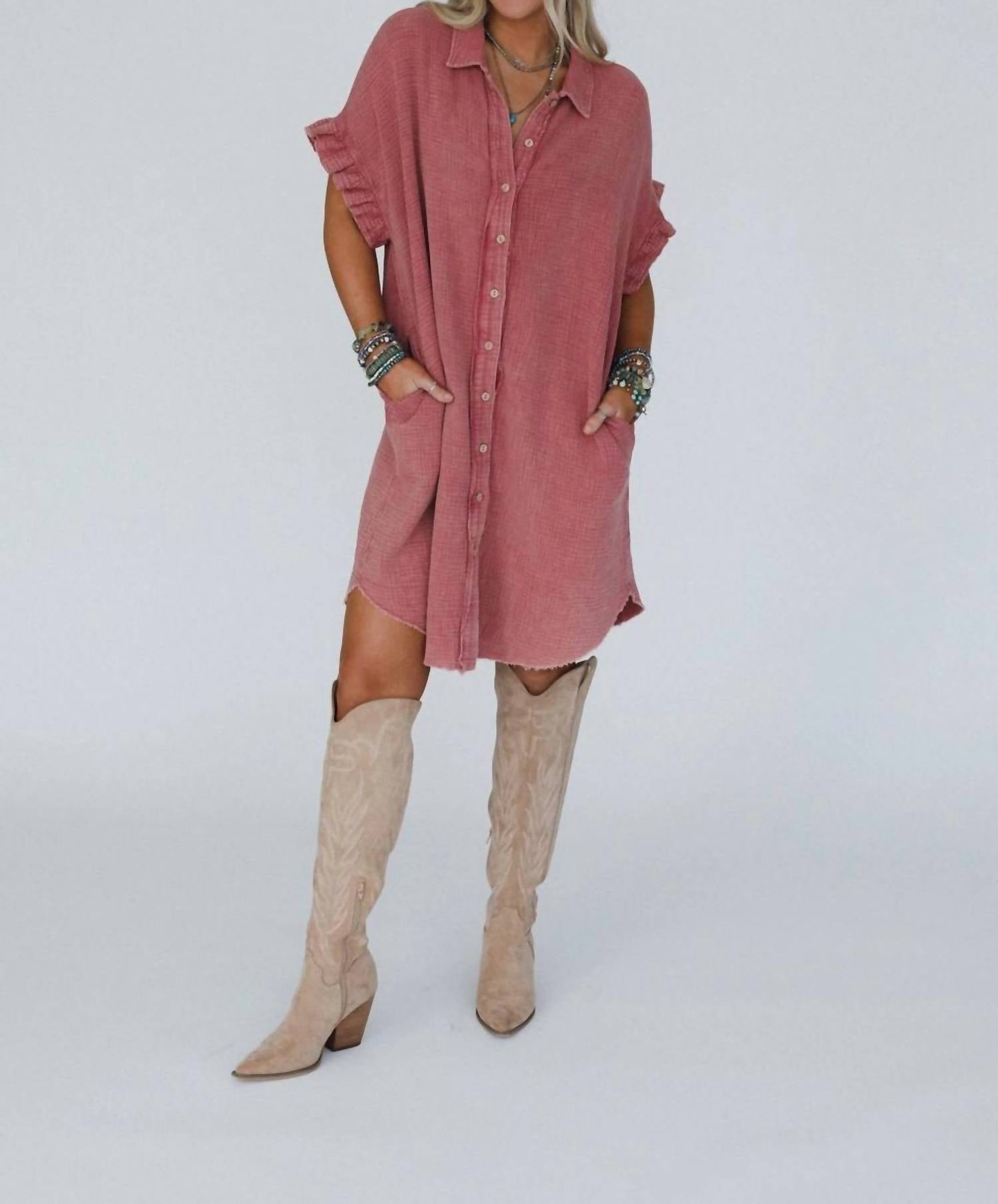 Three Bird Nest - Heavenly Days Button Up Dress