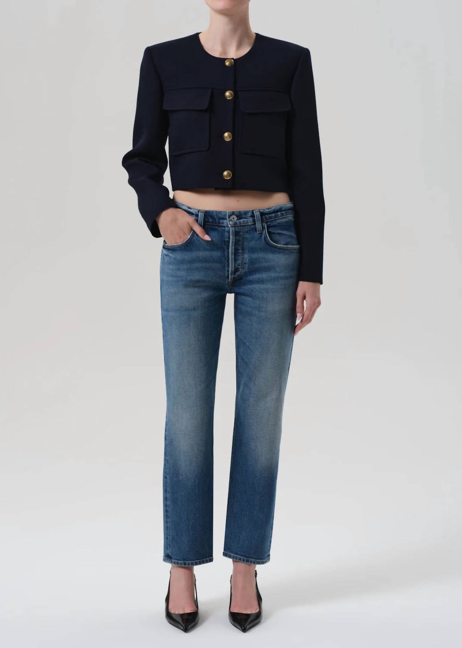 Citizens of Humanity Anissa Low Rise Straight Jeans in alma - women's jeans