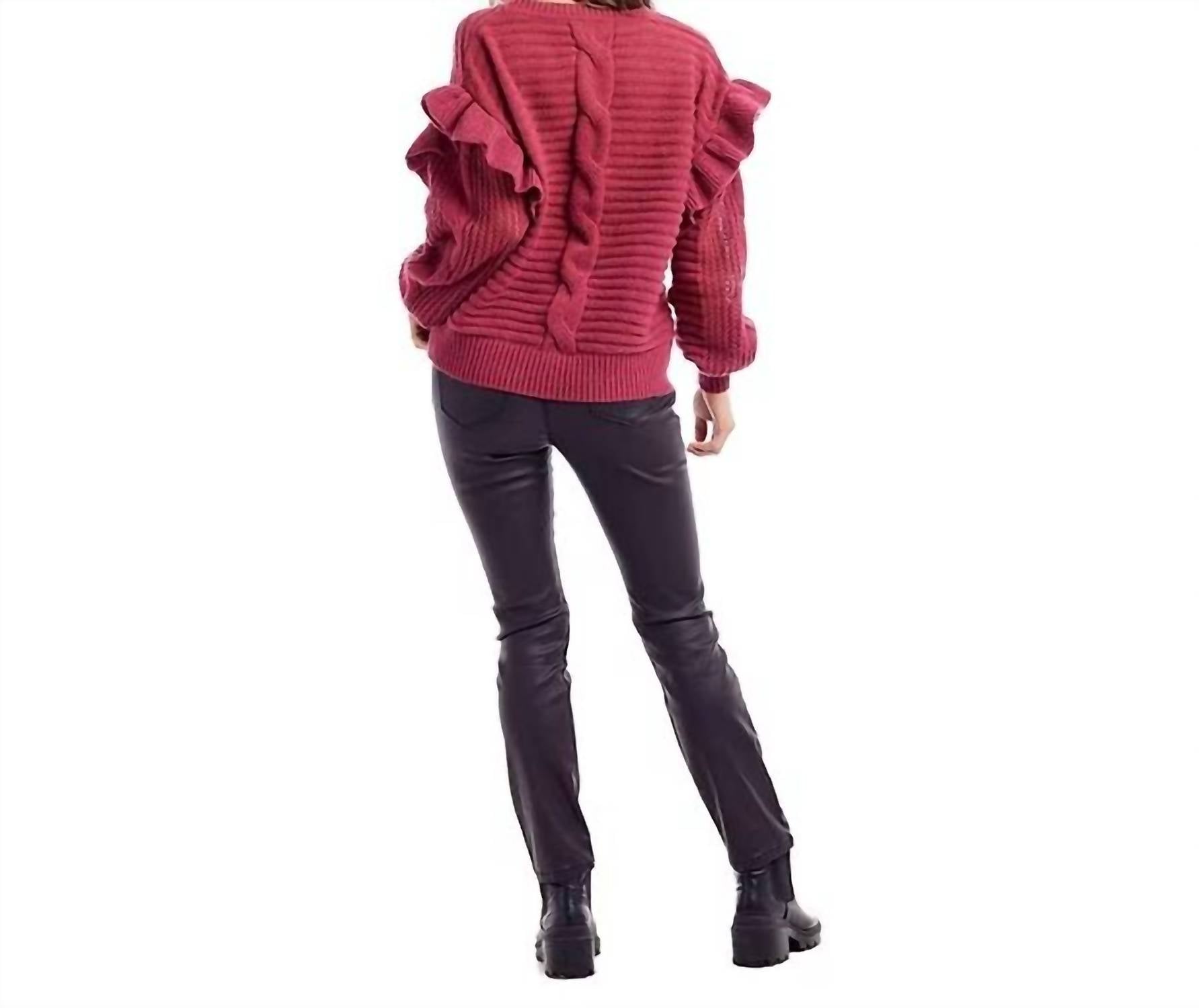 Mudpie - Willow Ruffle Sweater