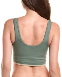 SPIRITUAL GANGSTER Love Longline Bra in agave - women's intimate - detail view