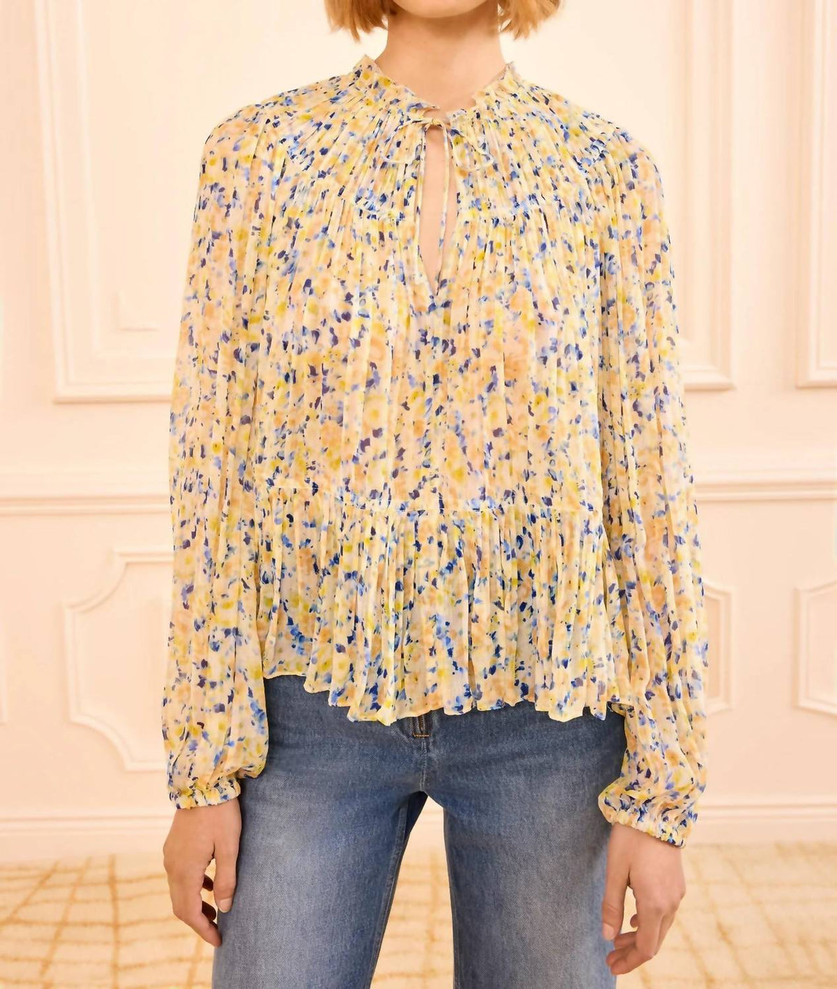 Ulla Johnson - Leandra Long Sleeve Silk Blouse