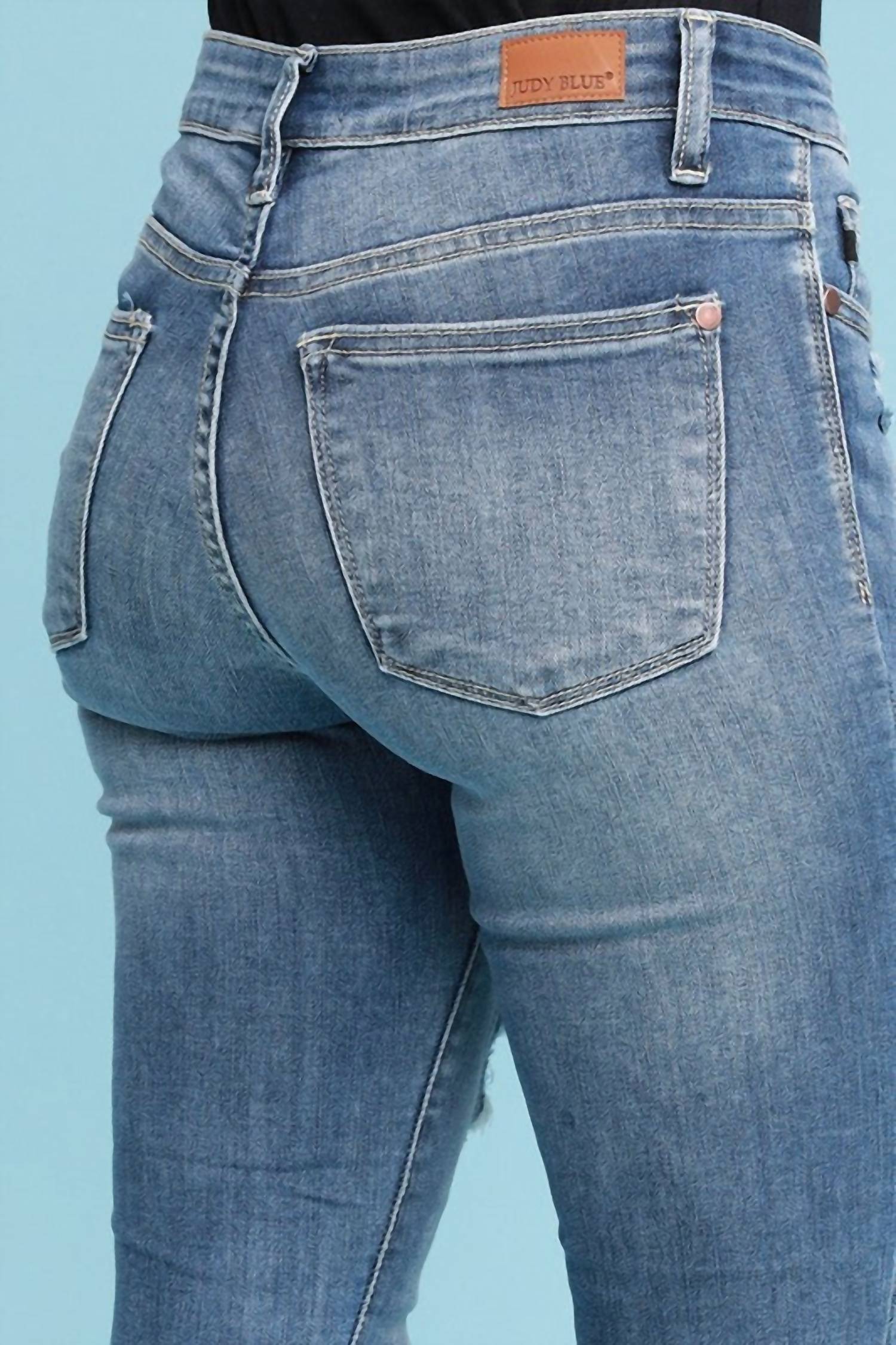 Judy Blue - Camo Patch Skinny Denim Jeans