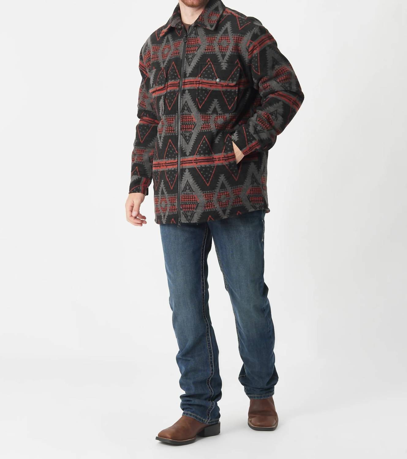 Outback Trading Co. - Koda Aztec Wool Zip Up Jacket