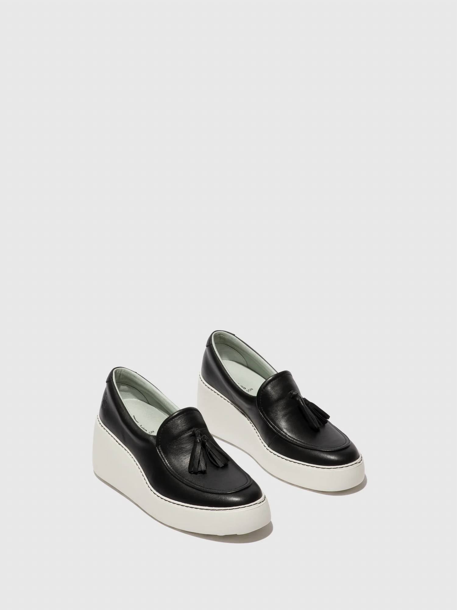FLY LONDON Women's Dala Slip On Shoes in black - women's shoe - alternate view
