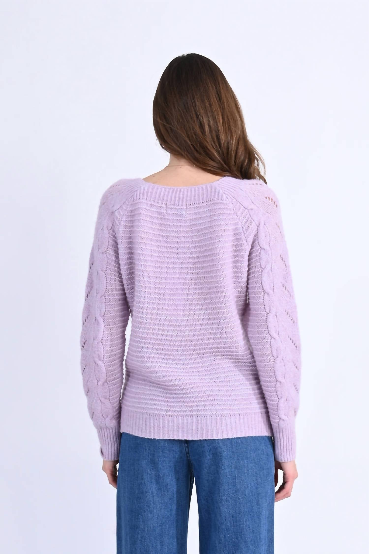 Square Collar Knitted Sweater