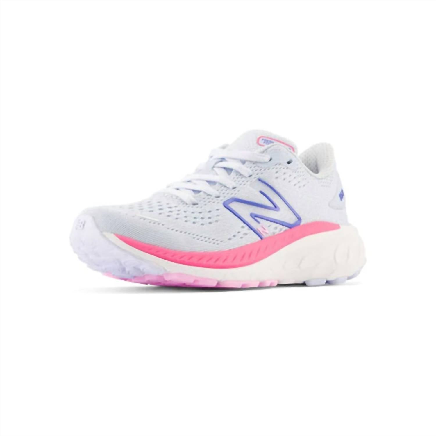 New Balance Kids Preschool 860v13 - Pp860v13 Shoes in moon dust neon pink - kids' sneaker - detail view