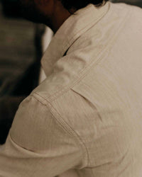 Taylor Stitch Men's Foundry Shirt in natural chambray - men's long sleeve top - view 5