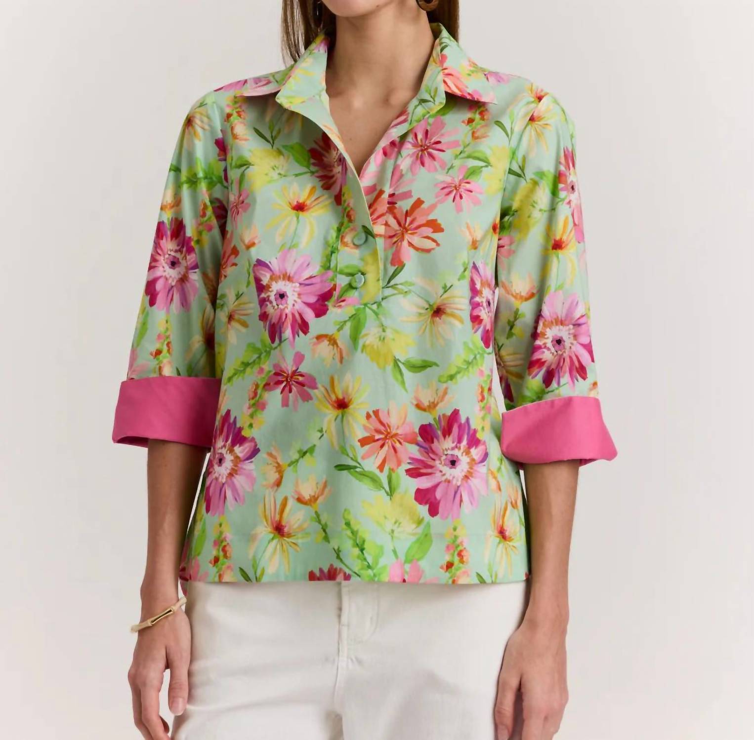 Hinson Wu - Three Quarter Sleeve Aileen Shirt