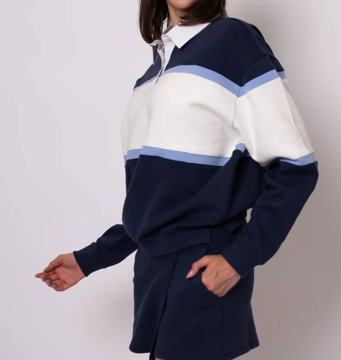 Rd Style - Esther Polo Pullover Top