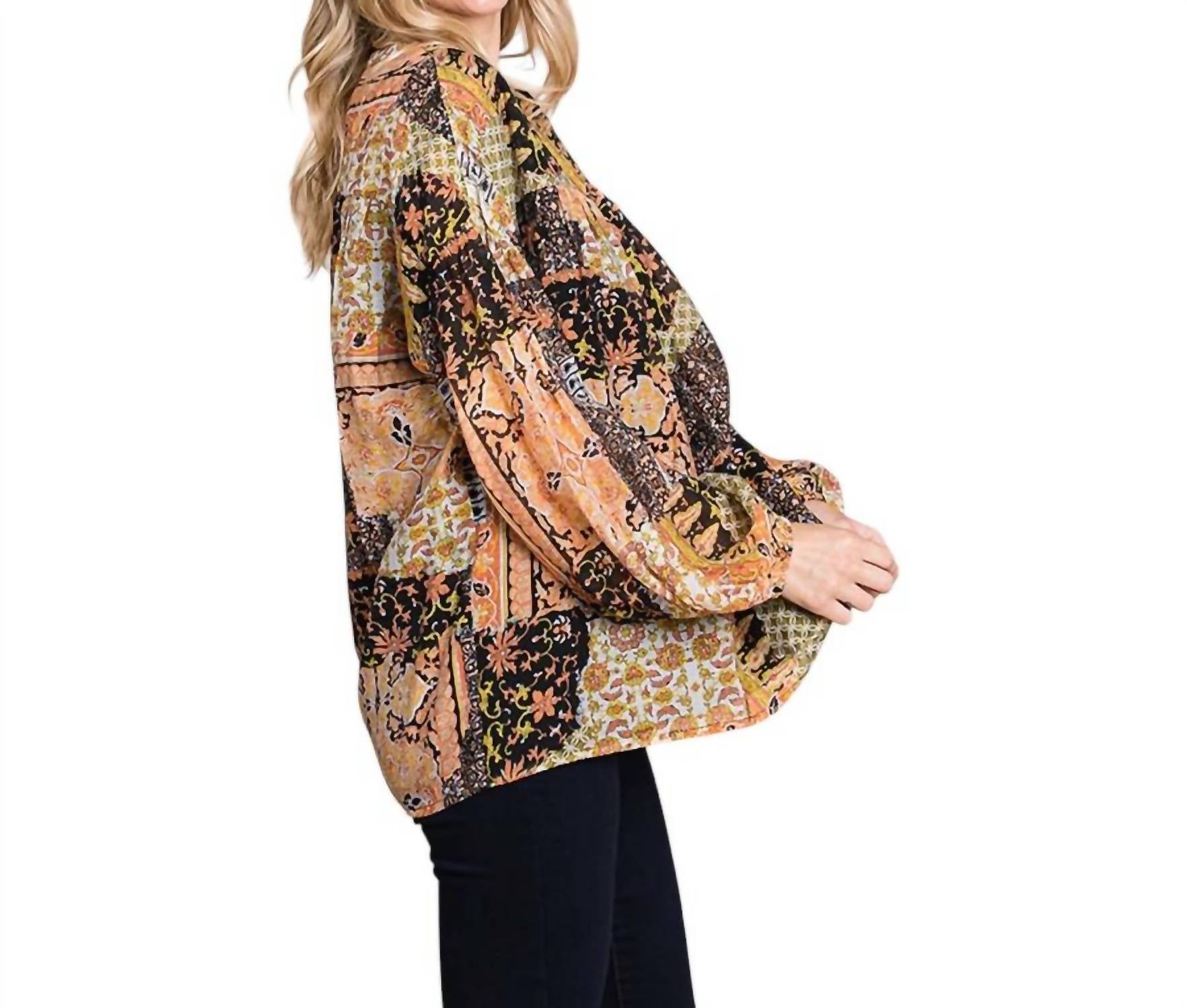 Cotton Bleu - Mix and Match Bubble Sleeve Top