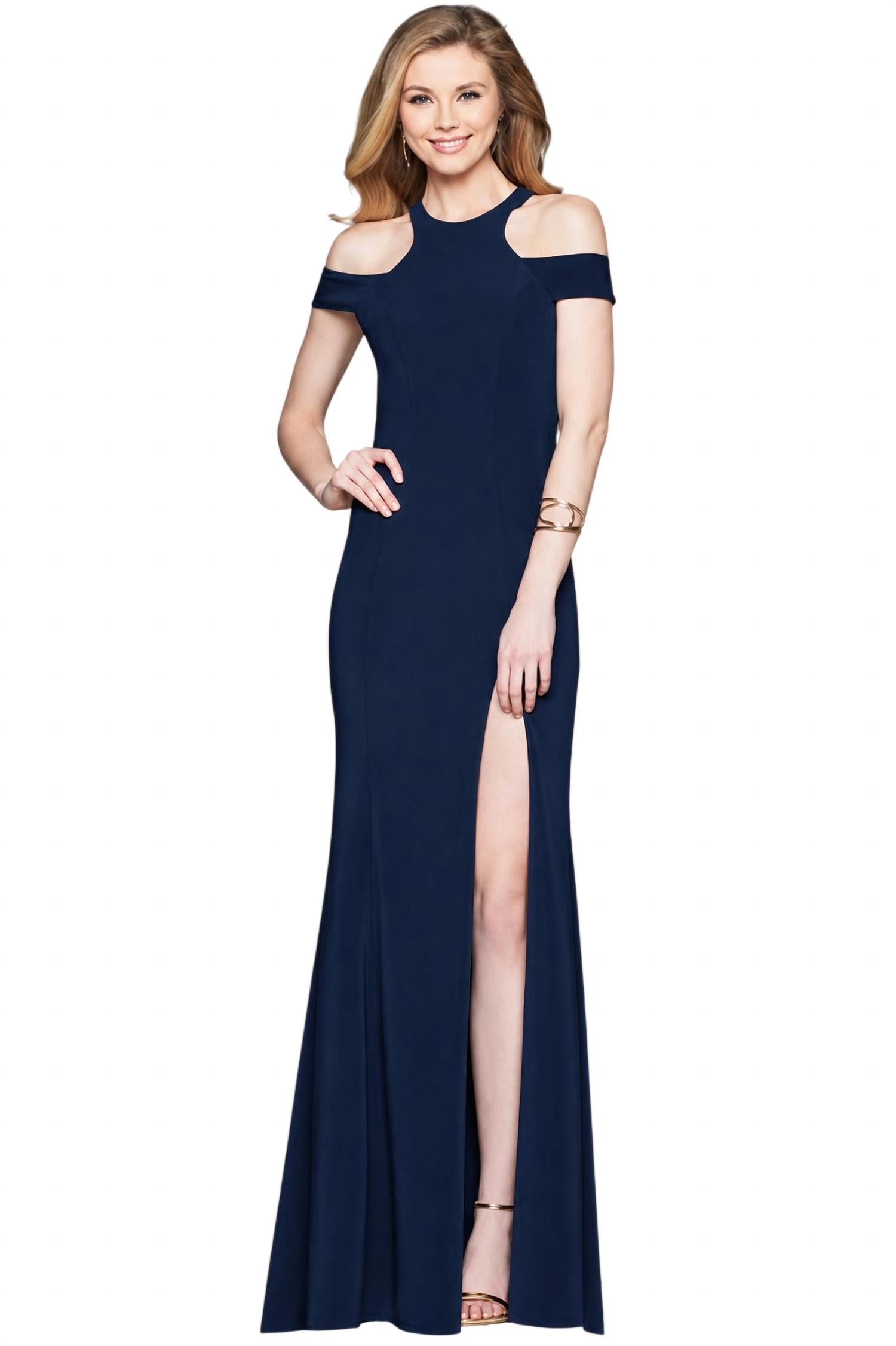 Faviana - Slit Long Gown