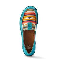 ARIAT Women's Cruiser Shoe in teal suede - women's flats - alternate view