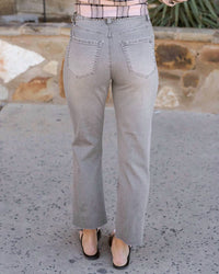 Grace And Lace - Mel's Favorite Straight Leg Cropped Denim Jeans