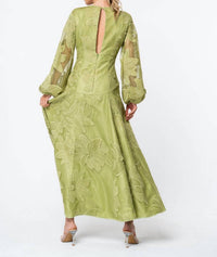 Ciebon - Sarilla Long Sleeve Lace Maxi Dress