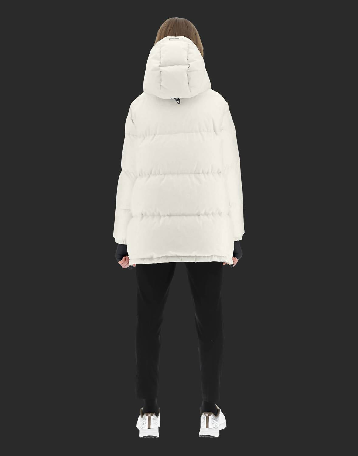 Laminar oversized coat