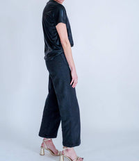 Kld. Signature - Short Sleeve Metallic Top