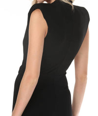 Joseph Ribkoff - Sleeveless Wrap Wide-leg Jumpsuit