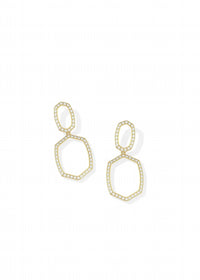 Kendra Scott - Women's Daphne Pave Open Frame Earrings