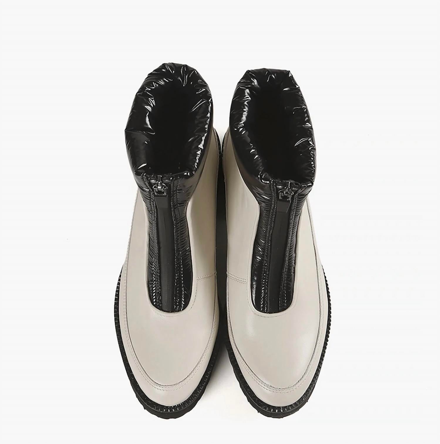 ALL BLACK Women's Zip & Puff Boots in charcoal - women's shoe - view 5