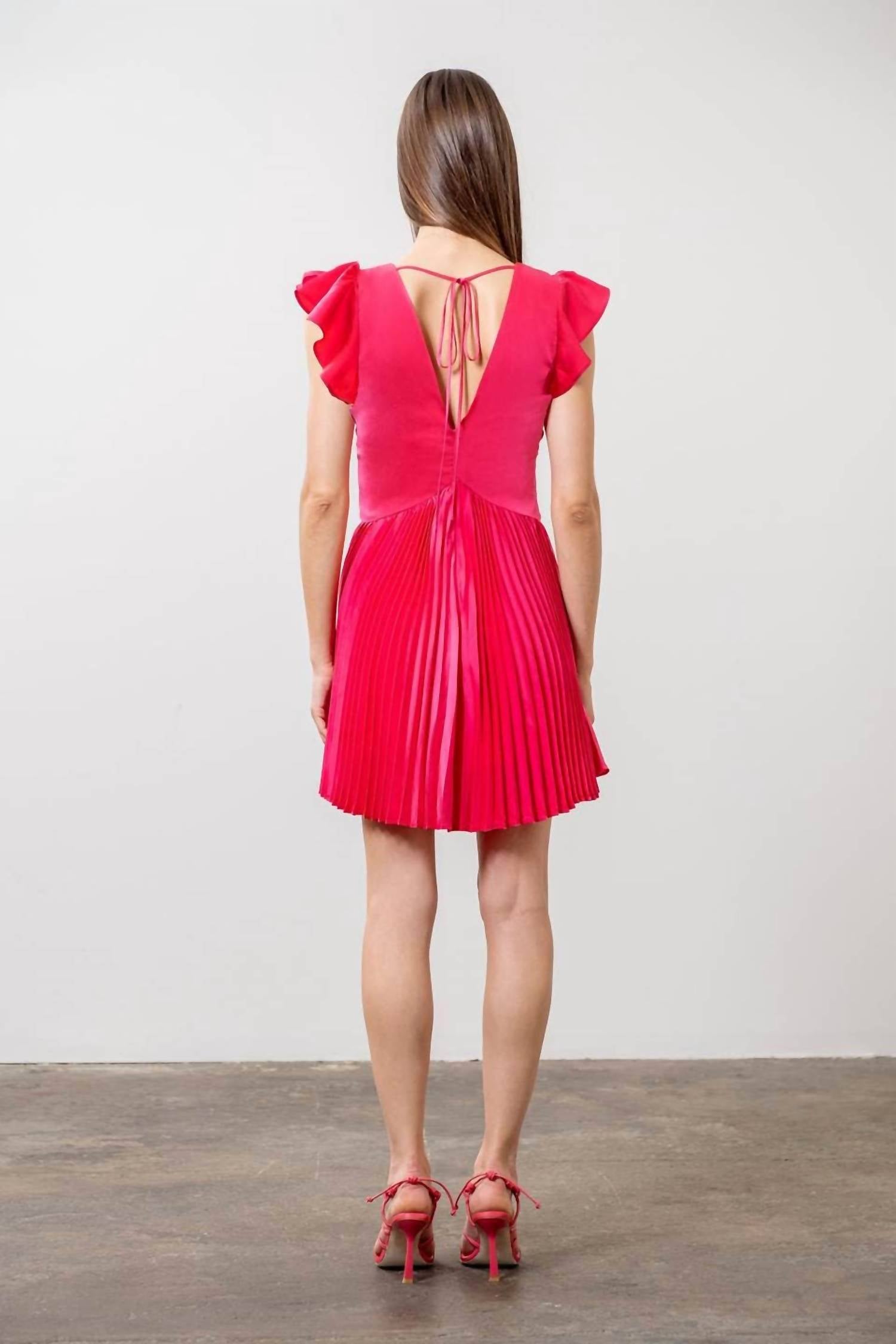 Moon River - Anika Ruffle Mini Dress