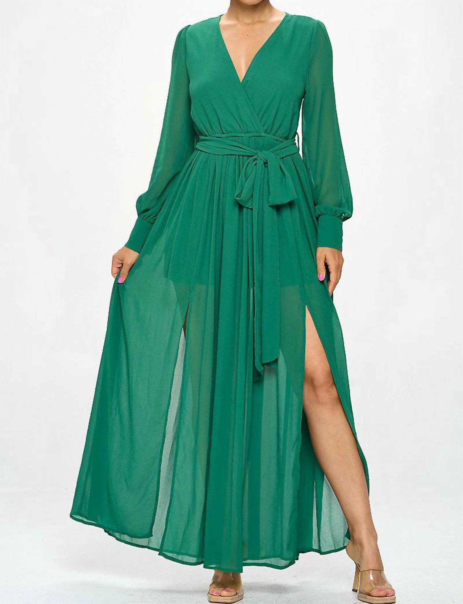 Little Secret Of Mine - Swaying In Splendor Flirty Maxi Dress