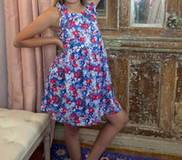 Mila & Rose - Freedom Flowers Ruffle Cross Back Dress
