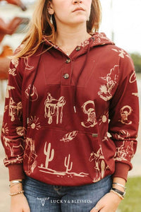 Lucky & Blessed - Western Desert Hoodie